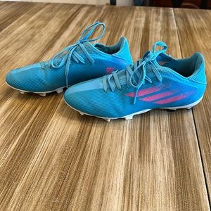 ADIDAS X SPEEDFLOW.3 FG SAPPHIRE EDGE J KIDS sz 5.5US, used